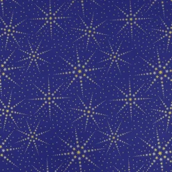 Papel De Regalo Estrellas Azul / Dorado / Plateado