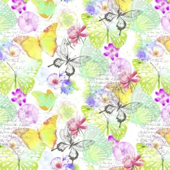 Papel De Regalo Mariposas, 50 Cm, 50 M