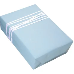 Papel Kraft Liso Azul Reciclado - Bobina De Papel De Regalo De 50 M
