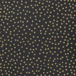 Papel Kraft Reciclado Negro Con Puntos Dorados, 50 Cm, 50 M