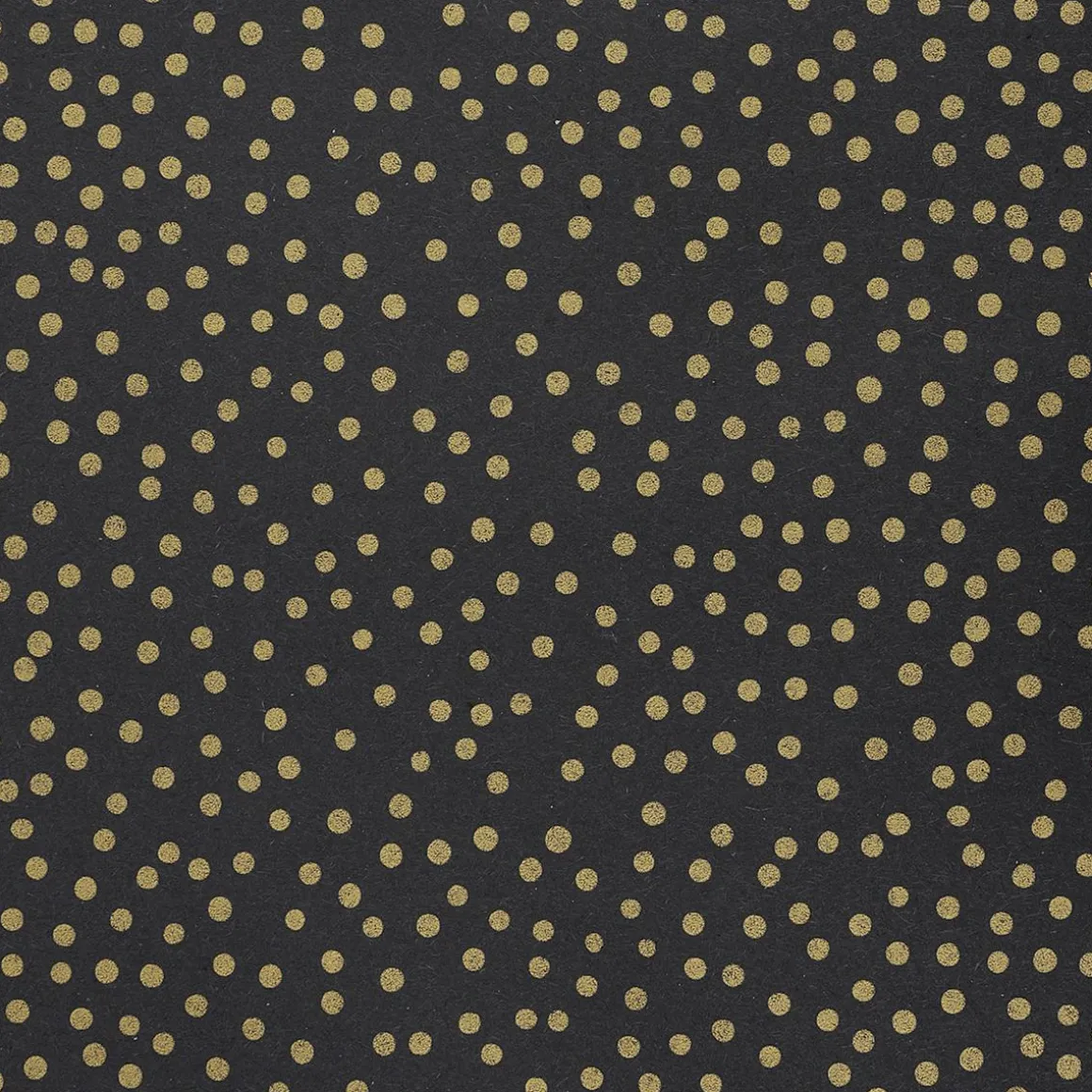 Papel Kraft Reciclado Negro Con Puntos Dorados, 50 Cm, 50 M