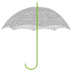 Paragüero Metálico Verde, 75 Cm
