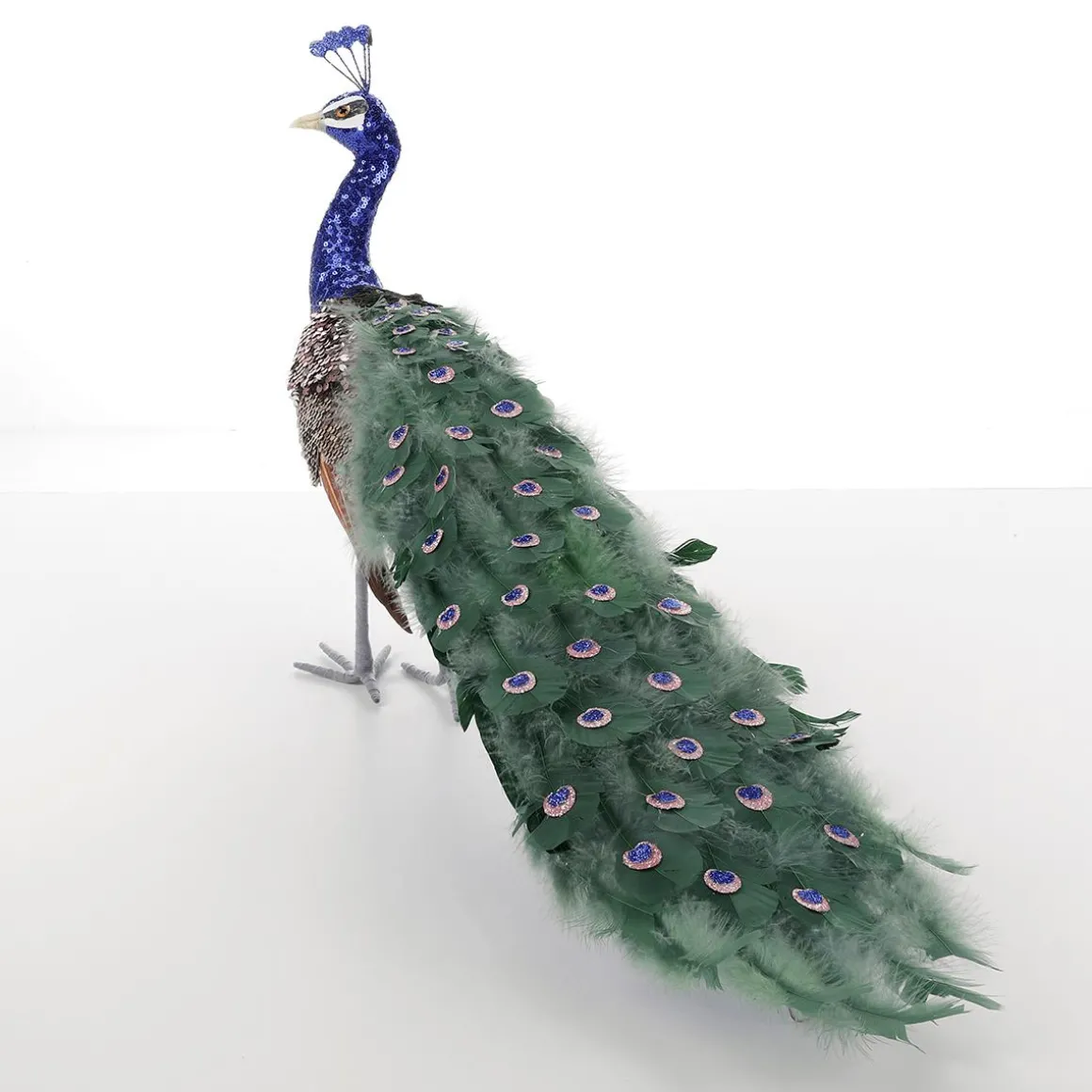 Pavo Real Decorativo, 80x20x40 Cm