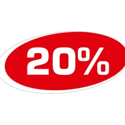Pegatina "20%"