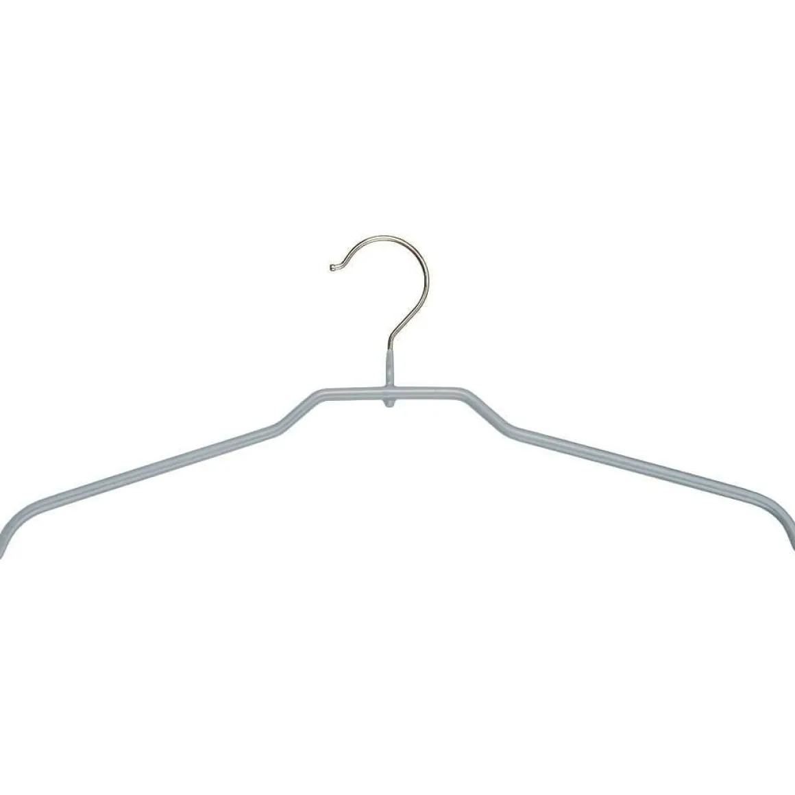 Percha Antideslizante Topform, 40 Cm, Plata A´ 10 Piezas