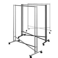 Perchero "Cross" Altura Fija 170 Cm, Plata