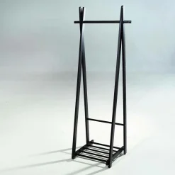 Perchero De Madera, Negro, 153 X 60 Cm