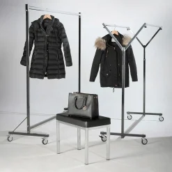 Perchero De Ruedas Industrial, Altura Fija 161 Cm
