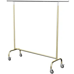 Perchero Rodante MASSIVE Oro Regulable En Altura 150-220 Cm