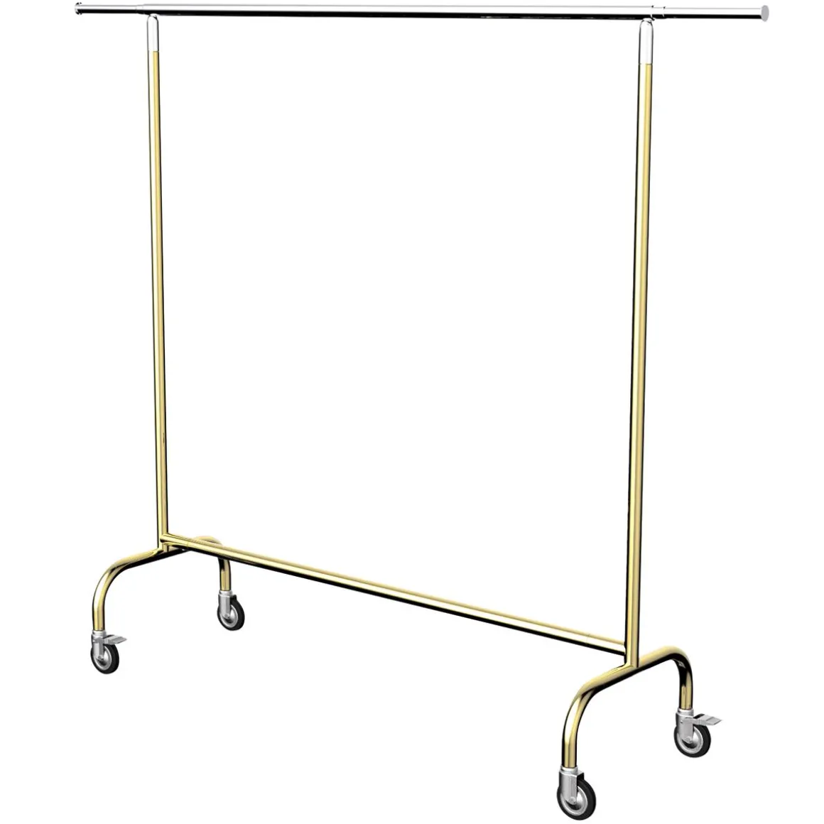 Perchero Rodante MASSIVE Oro Regulable En Altura 150-220 Cm