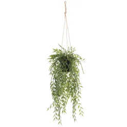Planta Artificial Ampolla De Bambú Colgante 20 X 50 Cm