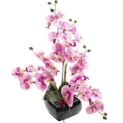 Planta Artificial Orquídea Rosa, 40 Cm