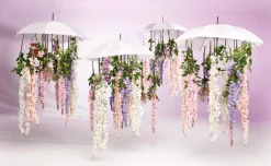 Rama Artificial Wisteria Laburnum, 140 Cm, Violeta