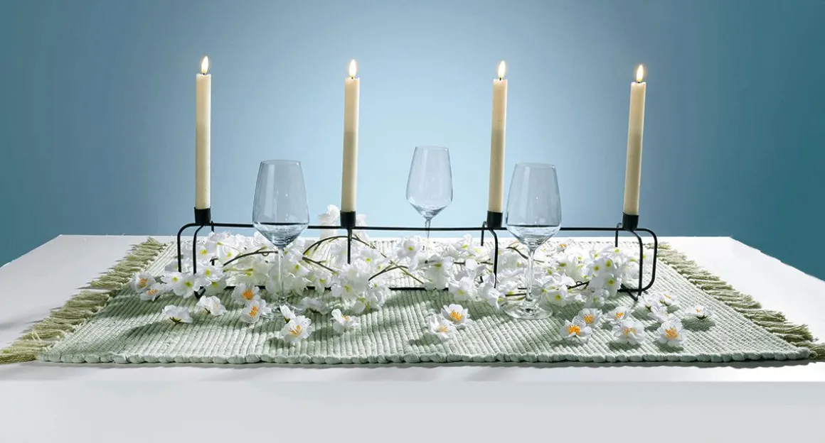 Rama De Flores De Cerezo Decorativas Blanca, 180 Cm