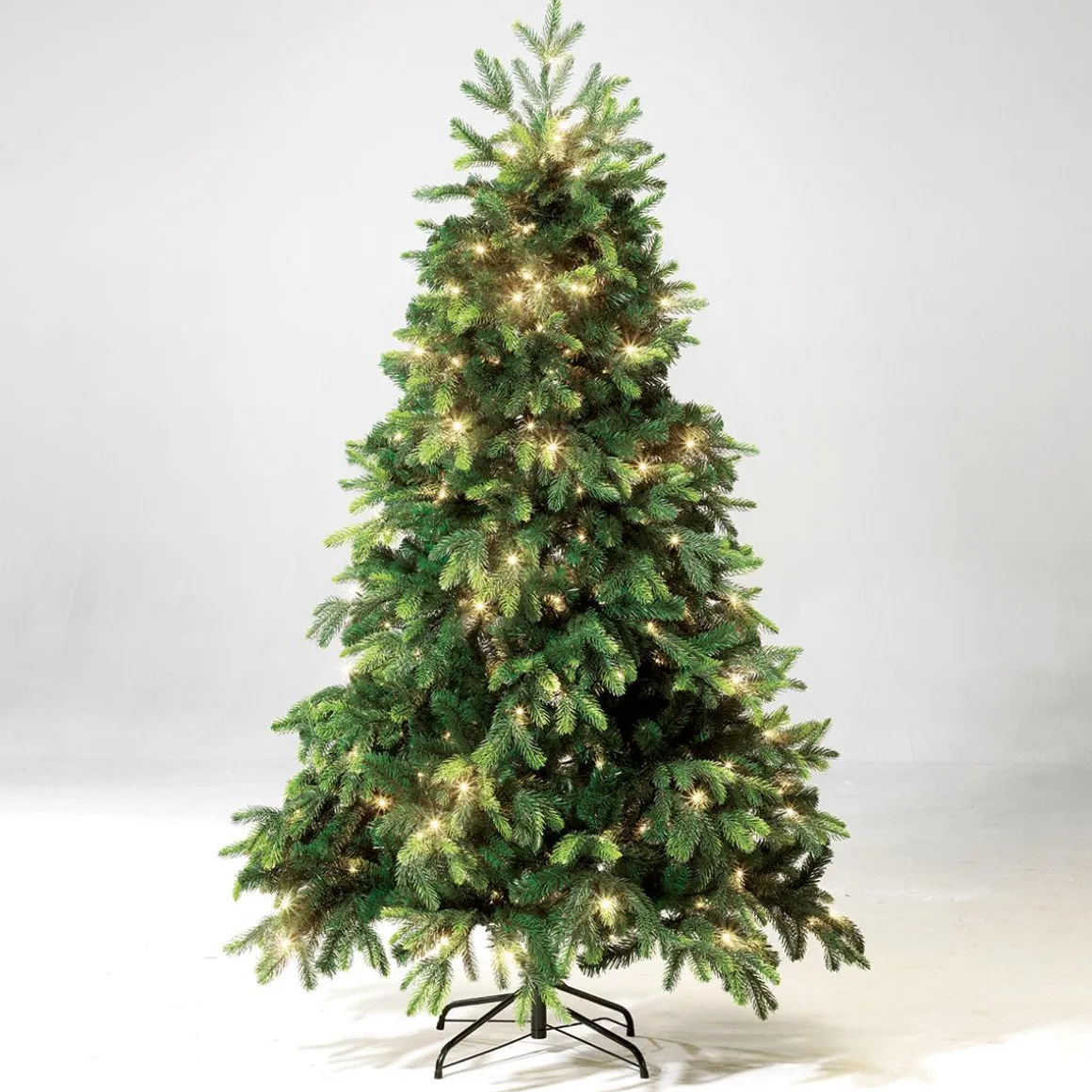 Árbol De Navidad Artificial Abeto Noble Con LED 240 Cm