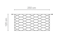 Red De Luz LED Profesional IP20, 250 Cm Sin Cable De Alimentación, Transparente