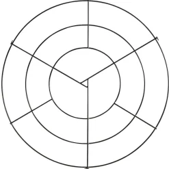 Rejilla Para El Techo Anular Negra Ø 70 Cm