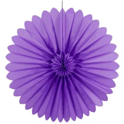 Rosetón De Papel Ignífugo Violeta 60 Cm Ø