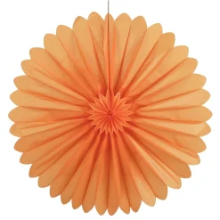 Rosetón De Papel Ignífugo XXL 120 Cm Ø Naranja