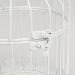 Set De 3 Jaulas Vintage Blancas 41 Cm