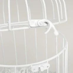Set De 3 Jaulas Vintage Blancas 41 Cm