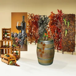 Silueta Noble De Metal Oxidado "Vine" 58 Cm