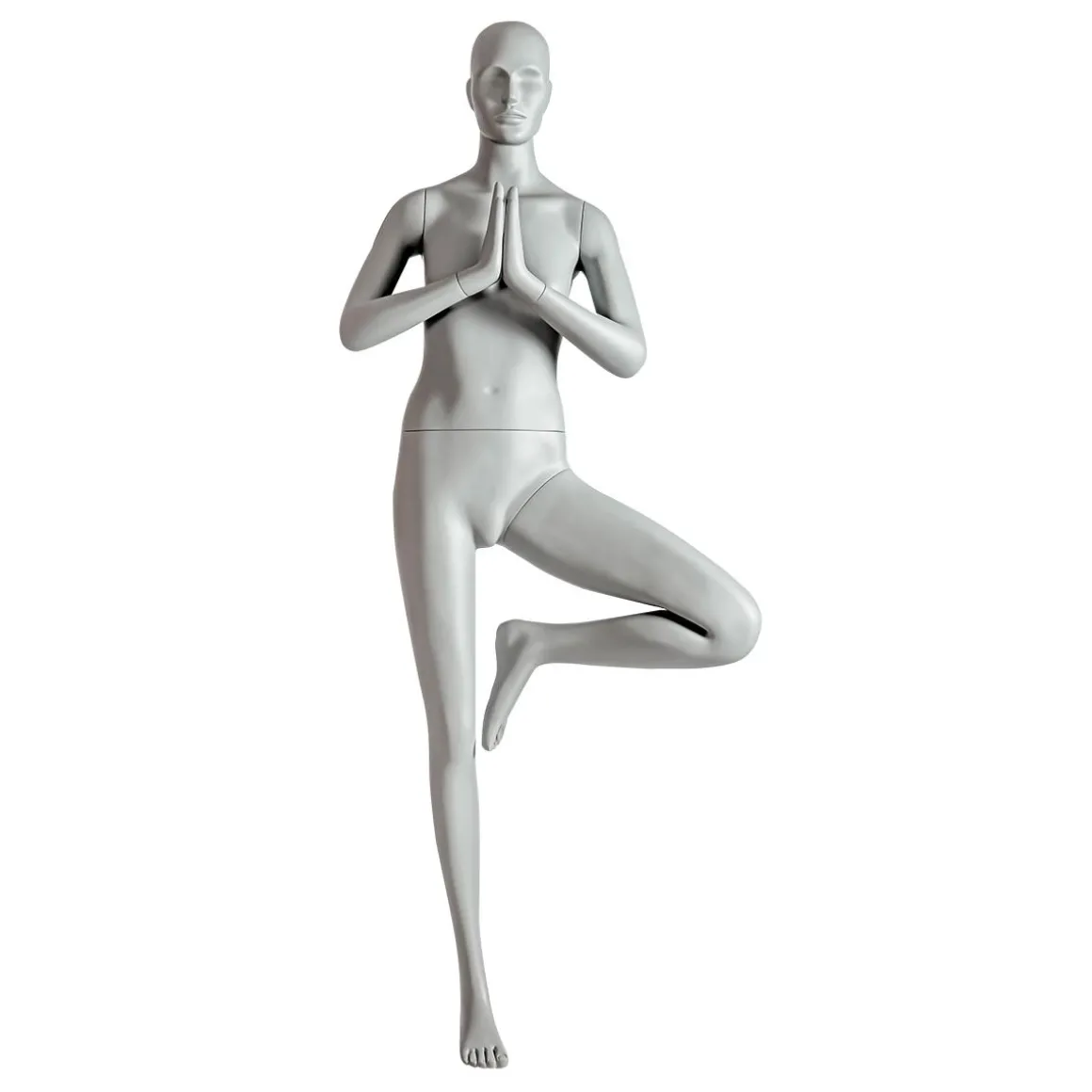 Sport Mannequin Lady Yoga Postura Del Arbol - Pierna Izquierda Levantada