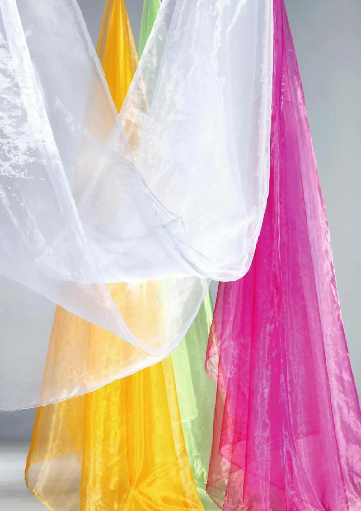 Tela De Chifón, Color Blanco, 145 Cm