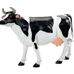 Vaca Deco 156 Cm De Alto, Blanco-negro