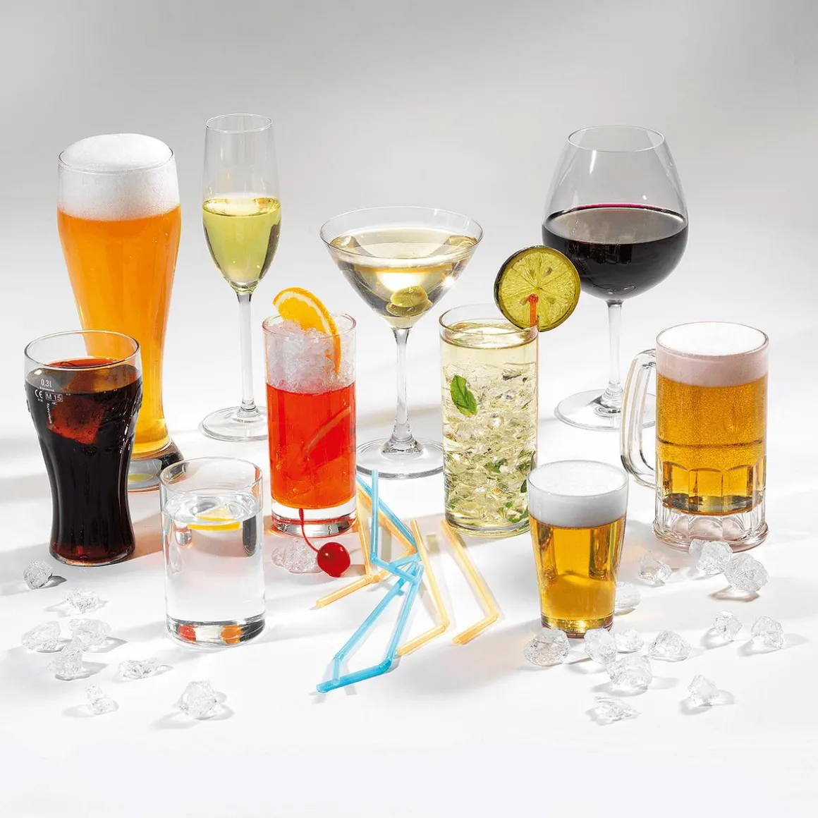 Vaso De Cristal De Bebidas Alimento De Imitación 10 Cm