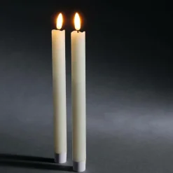 Velas De Cera LED-LED 24 Cm, Conjunto De 2 Piezas
