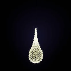 XXL Decoración Luz Objeto Gota De Oro 200 Cm